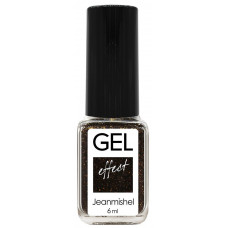 JM Лак д/ногтей 6мл GEL Effect 277 черный искрящ/24