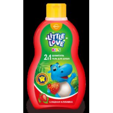 Свобода Little love Детский шампунь + гель д/душа 2в1 сладкая клубника 400мл/12