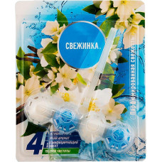 Свежинка Подвеска д/унитаза 50гр WC 4в1 Парфюмированная свежесть (шарики)/12