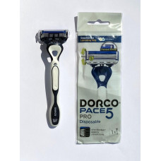 DORCO Станок однораз.5-лезв.+ 1лезвие-триммер 1шт плав.голов FVB100-1P/10