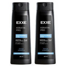 EXXE Шампунь-кондиционер 400мл 2в1 KERATIN Кератиновый уход/12  АКЦИЯ