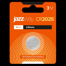 JAZZway Батарейки литиевые таблетка CR2025  1шт блистер/20