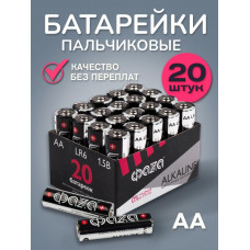 ФАZА Батарейки алкалин LR06 Alkaline блок 20шт/6