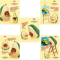 Тетрадь А5 48л клетка HATBER скоба обложка картон AvoCaDo life/5/100