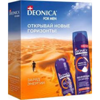 DEONICA  Подарочный набор муж Заряд энергии (пена д/бритья+дез.ролик)/5